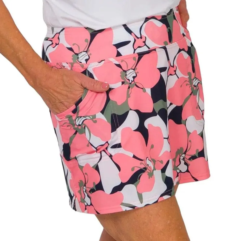 Women`s Mina 14 Inch Floral Tennis Skort Vibrant Floral Print