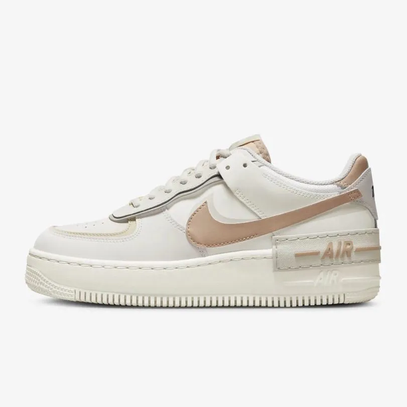 Women's Nike Air Force 1 Shadow "Light Bone Fossil" (Sail/Hemp/Fossil/Light Bone)(CI0919-116)