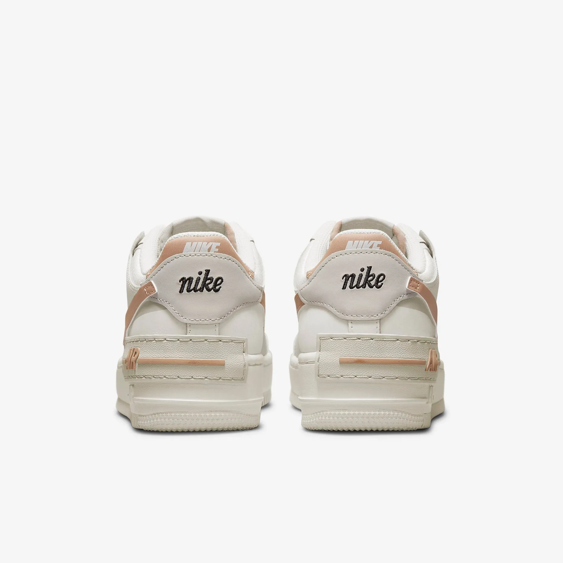 Women's Nike Air Force 1 Shadow "Light Bone Fossil" (Sail/Hemp/Fossil/Light Bone)(CI0919-116)