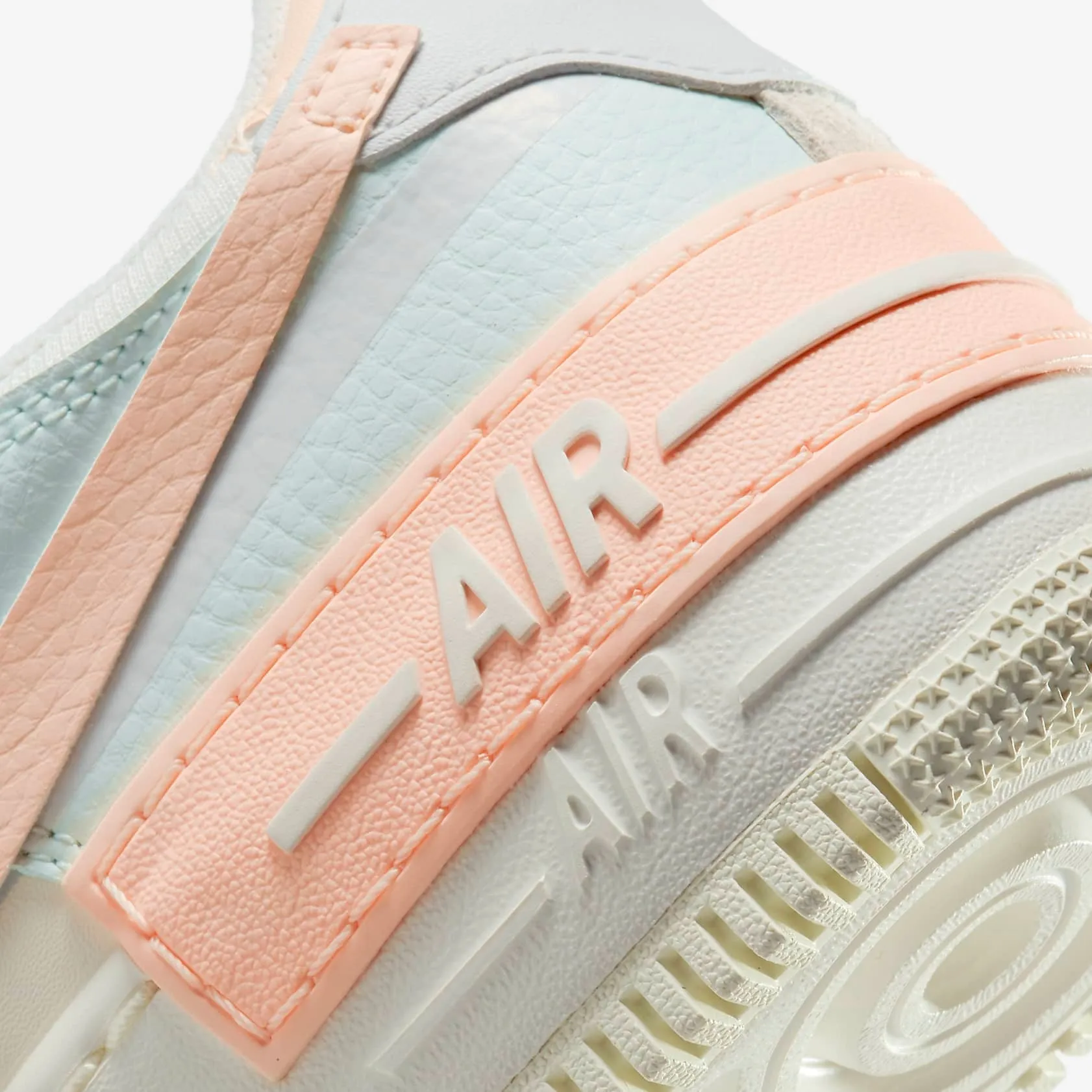 Women's Nike Air Force 1 Shadow (Sail/Crimson Tint/Photon Dust/Barely Green)(CU8591-104)