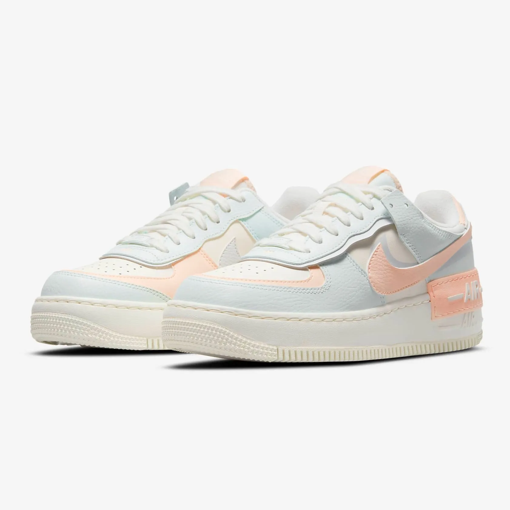 Women's Nike Air Force 1 Shadow (Sail/Crimson Tint/Photon Dust/Barely Green)(CU8591-104)
