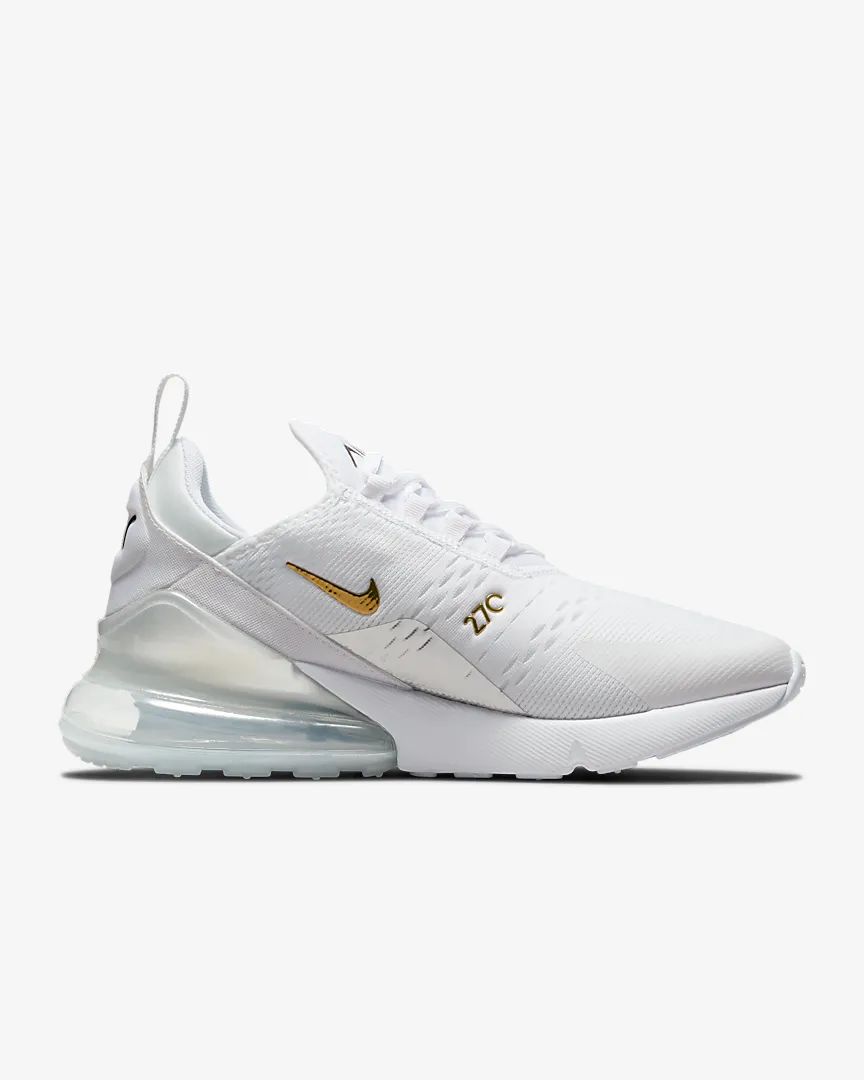 Women's Nike Air Max 270 ESS White Metallic Gold DM3080-100