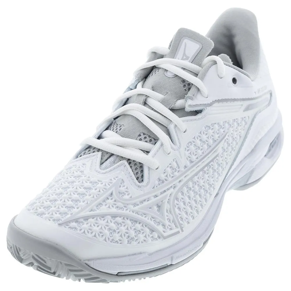 Womens Wave Exceed Tour 6 Clay Tennis Shoes White and Silver